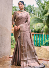 Grey Colour Party Wear Saree